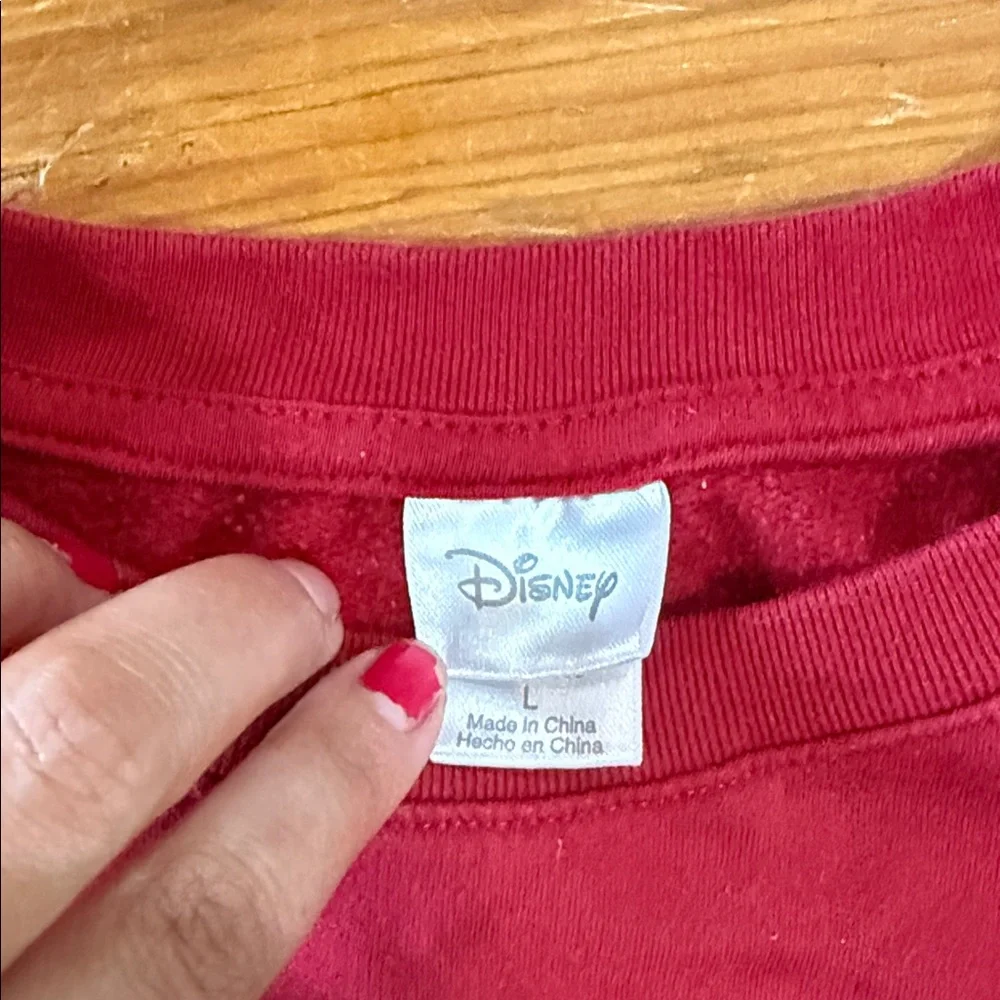 Disney Red Crewneck Sweatershirt with Mickey Mouse Size Large - Picture 2 of 12